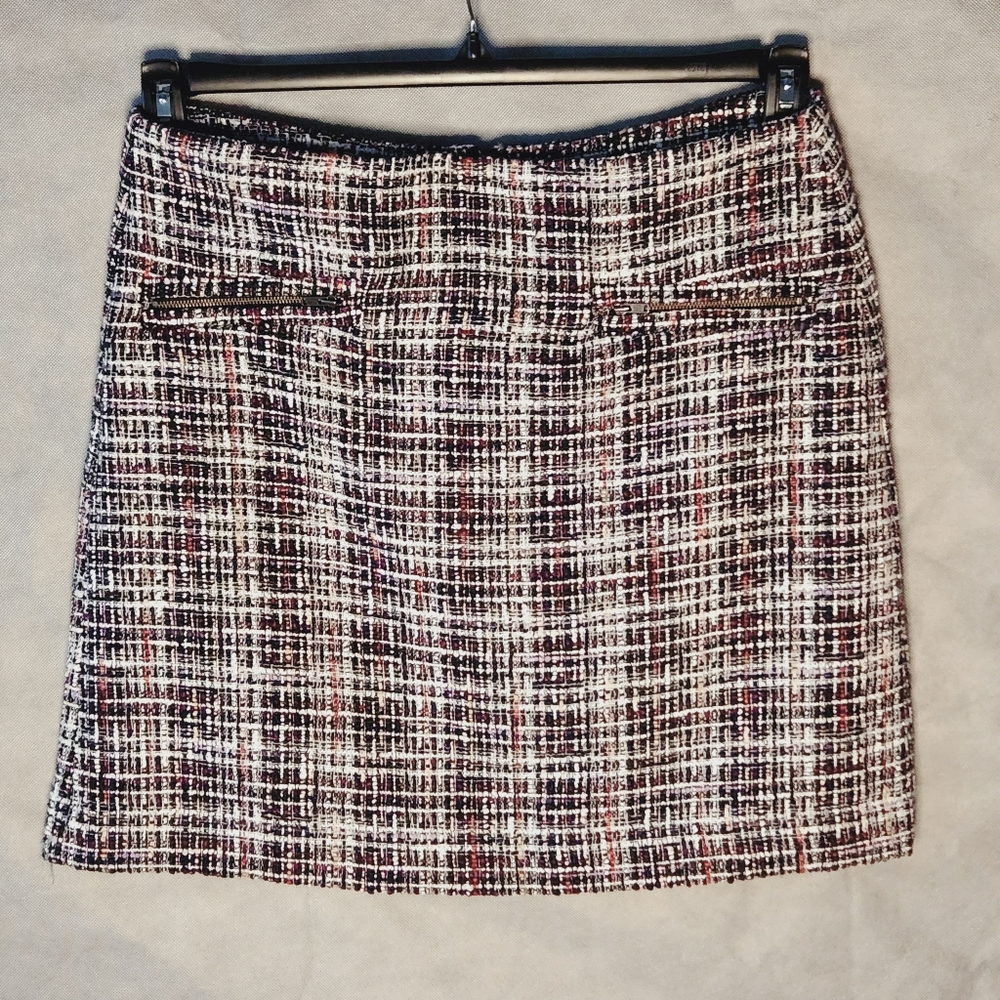 LOFT Outlet Petite Multicolor Tweed Skirt